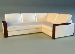 Leather corner sofa