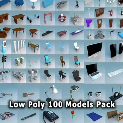Low Poly 100 Models Pack