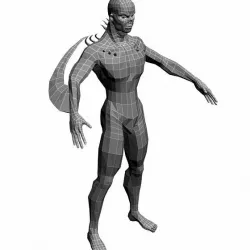 Low Poly Base Mesh Demon 2