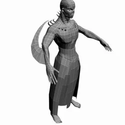 Low Poly Base Mesh Demon 3