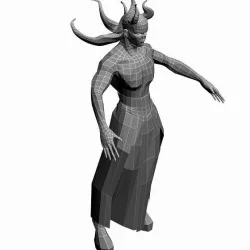 Low Poly Base Mesh Demon