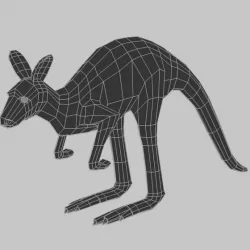 Low Poly Base Mesh Kangaroo