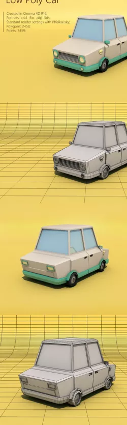 Low poly car