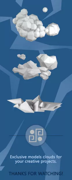 Low Poly Clouds Pack(Discount)