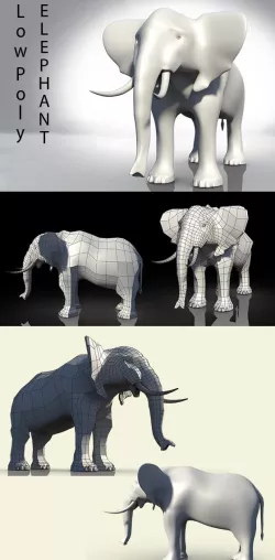 Low Poly Elephant
