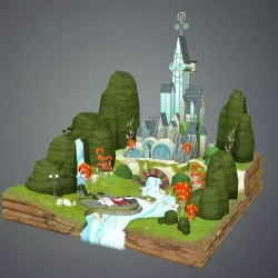 Low Poly Fantasy Castle