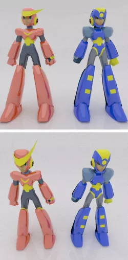 Low Poly flashman & Quikman
