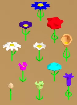 Low Poly Flowers