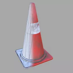 Low Poly Game Ready Street Cone
