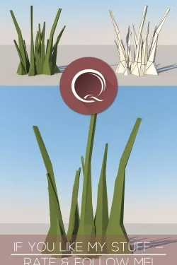 Low Poly Grass Patch
