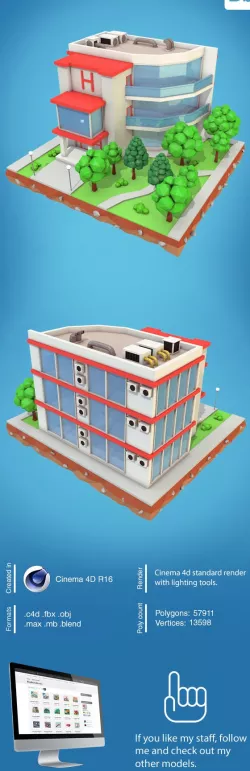 Low Poly Hotel