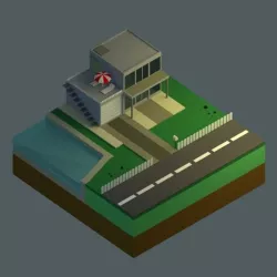 Low Poly House Set