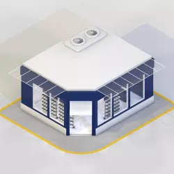 LOW POLY LOOK CORNER STORE SHOP