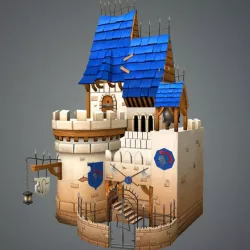 Low Poly Medieval Castle