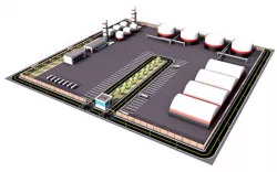 Low Poly oil Plant