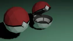 Low Poly Pokeball
