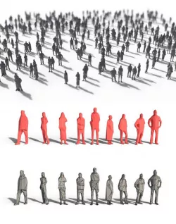 Low Poly Posed People Pack