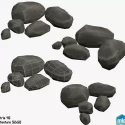Low Poly Rock Asset