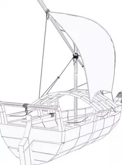 Low Poly Ship 4 Model