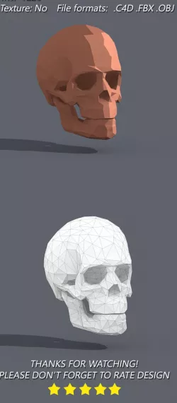 Low Poly Skull