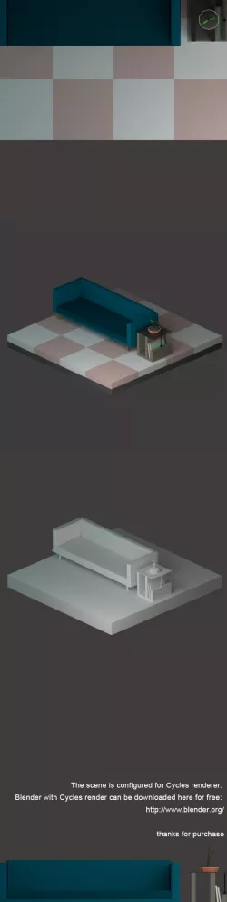 Low Poly Sofa