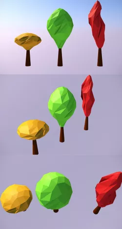 Low Poly Trees