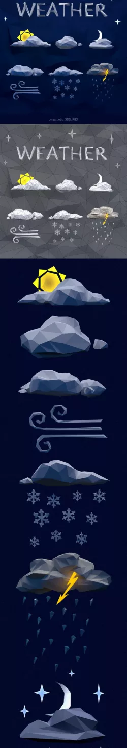 Low Poly Weather Pack