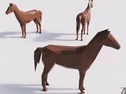 Lowpoly Horse 001