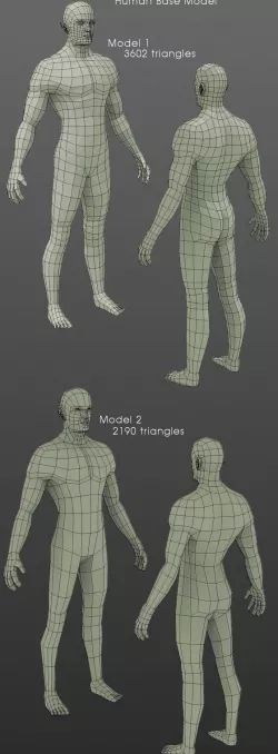 LowPolygon Human Base Model