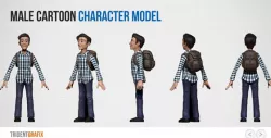 Male Cartoon Character Model