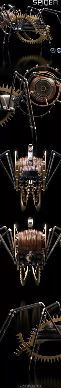 Mechanical Spider 3D Model
