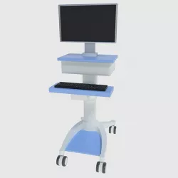 Medical Computer Cart - Low and High Poly