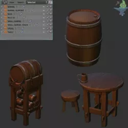 Medieval Tavern Barrel