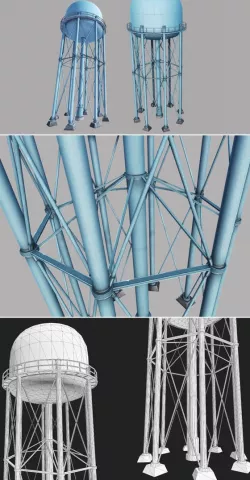 Metal Water Tower