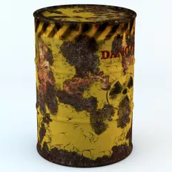 Model rusty barrel