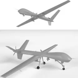 MQ-9 Reaper UAV Drone (two models: gear up/down)