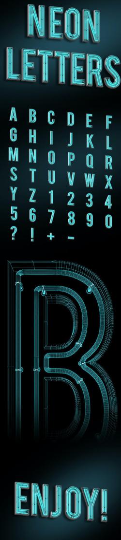 neon typeface 3D Models | Page 1 | STLFinder
