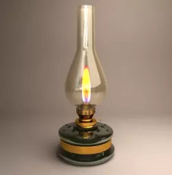Old gas lamp