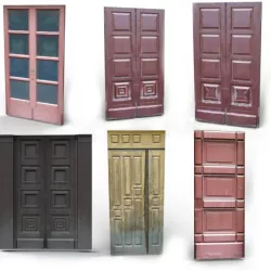 Old wooden doors