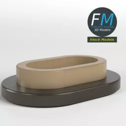 Oval couch sofa