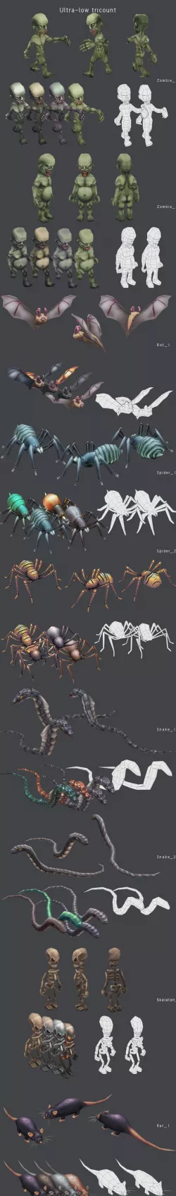Prototype Mobile Game Set - Creature Pack