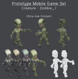 Prototype Mobile Game Set - Creature : Zombie_1