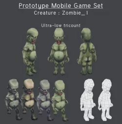 Prototype Mobile Game Set - Creature : Zombie_2
