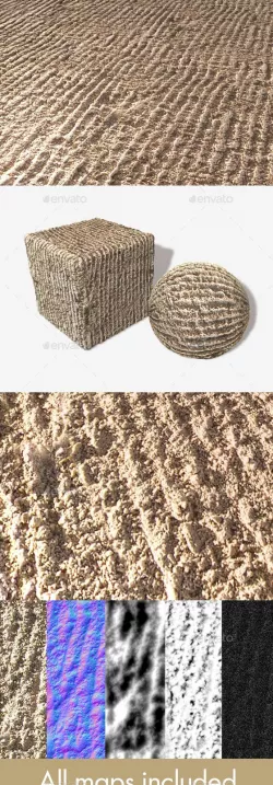 Raked Garden Sand Seamless Texture