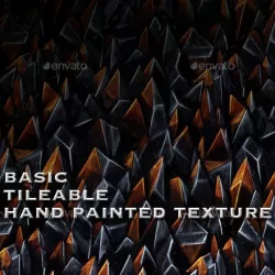 Razor Sharp Walls of Hell - Seamless Hand Painted