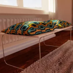 Realistic modern chair with pillows