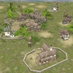 Realistic Village Scene