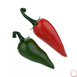 Red and Green Chili Peppers