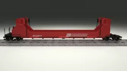 Red Train Well Car