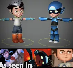 Rigged Cartoon Boy